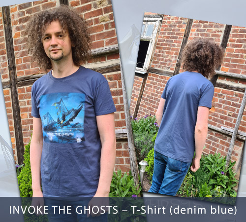 INVOKE THE GHOSTS - T-Shirt (denim blue)